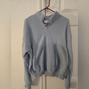 Better Together - Light Blue Quarter-Zip Pullover